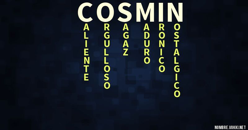 Acróstico cosmin