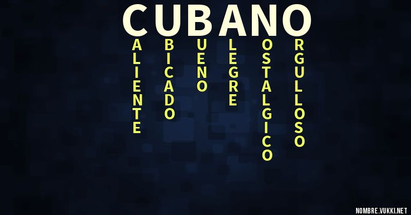 Acróstico cubano