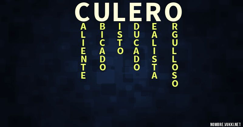Acróstico culero