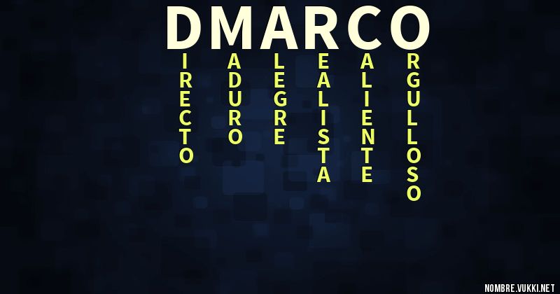 Acróstico d'marco