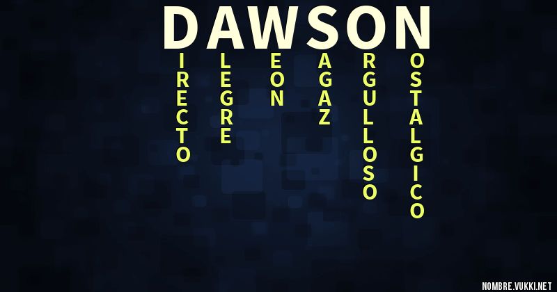 Acróstico dawson