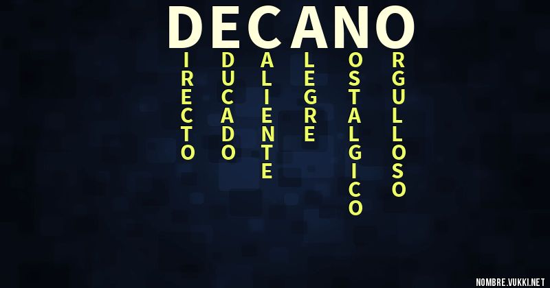 Acróstico decano