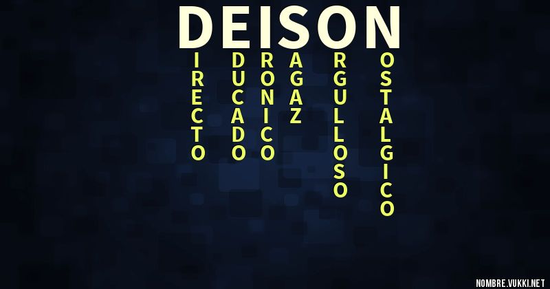 Acróstico deison