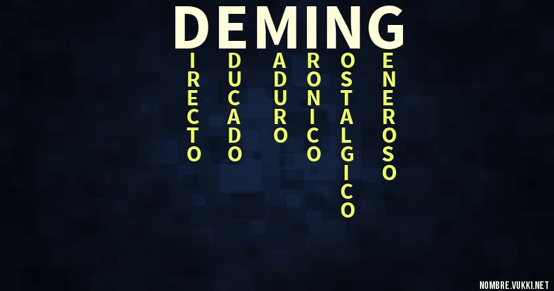 Acróstico deming