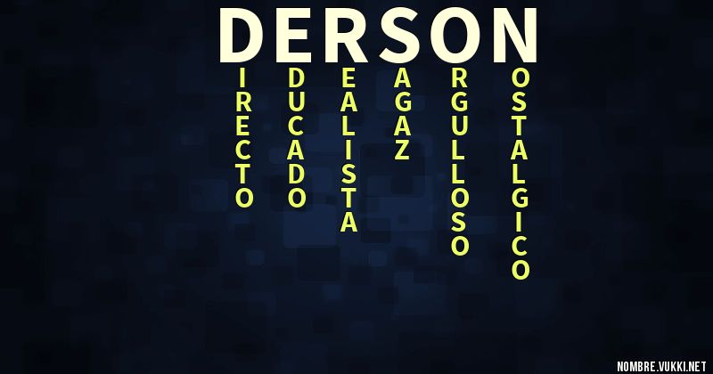 Acróstico derson