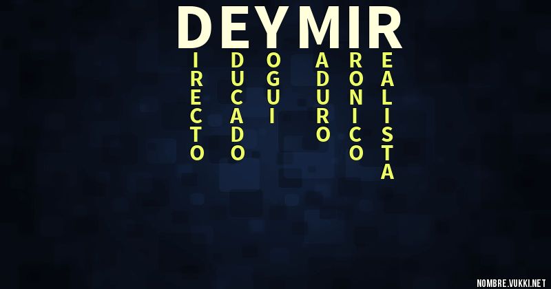 Acróstico deymir