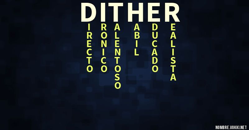 Acróstico dither