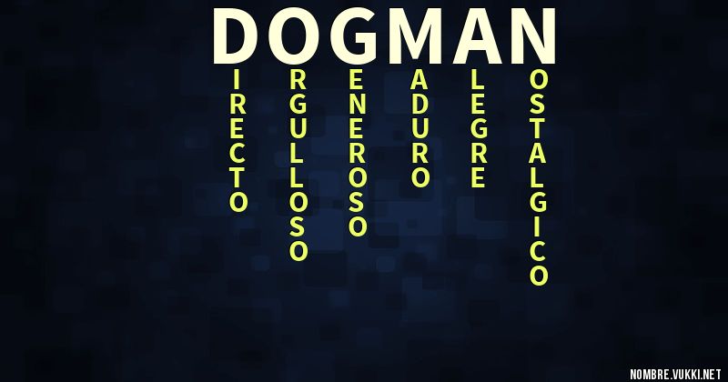Acróstico dogman