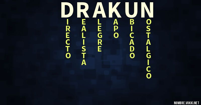 Acróstico drakun