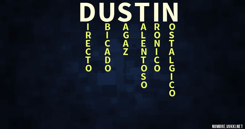 Acróstico dustin