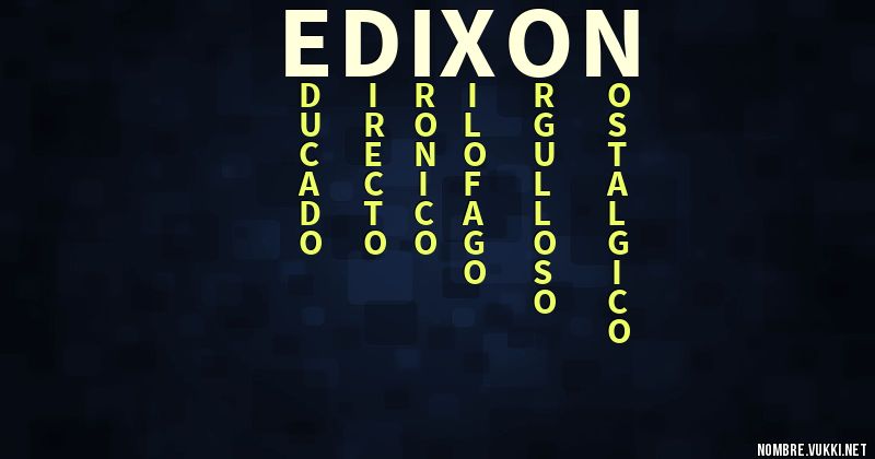 Acróstico edixon