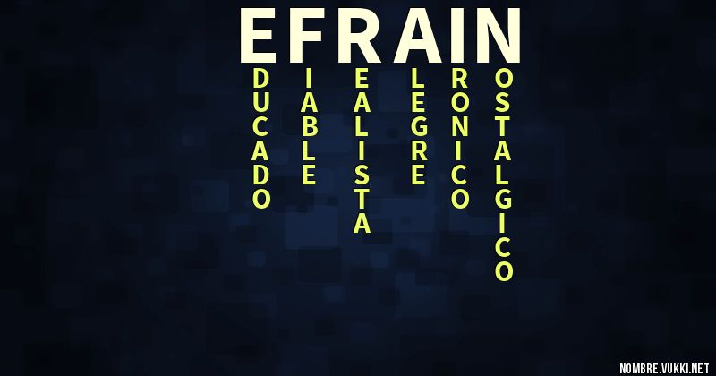 Acróstico efraín