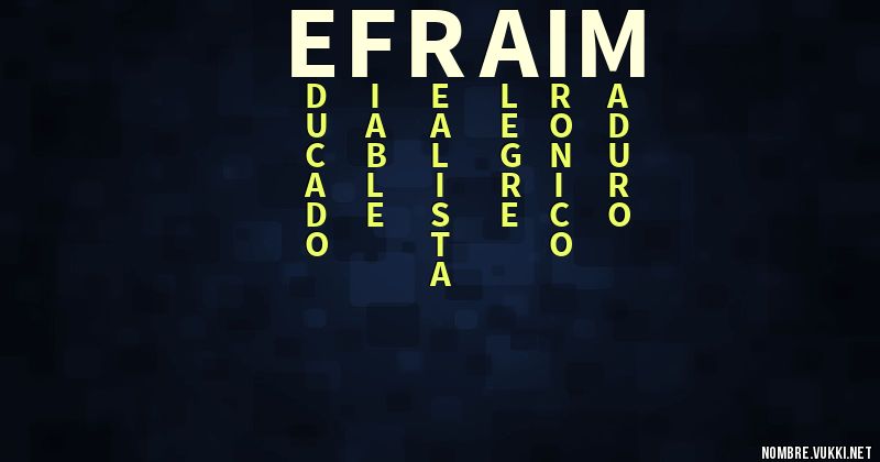 Acróstico efraim