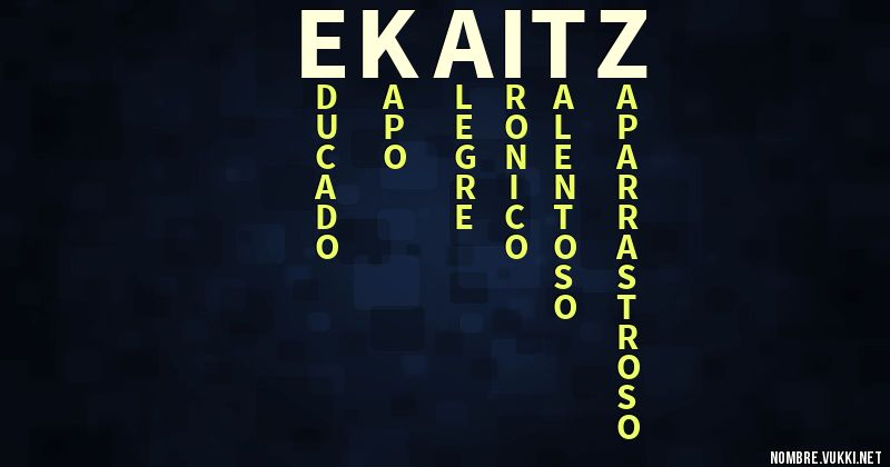 Acróstico ekaitz