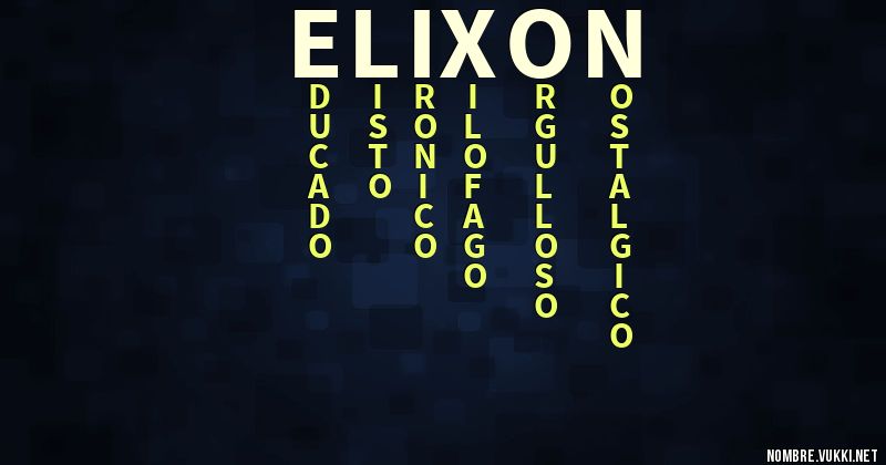 Acróstico elixon