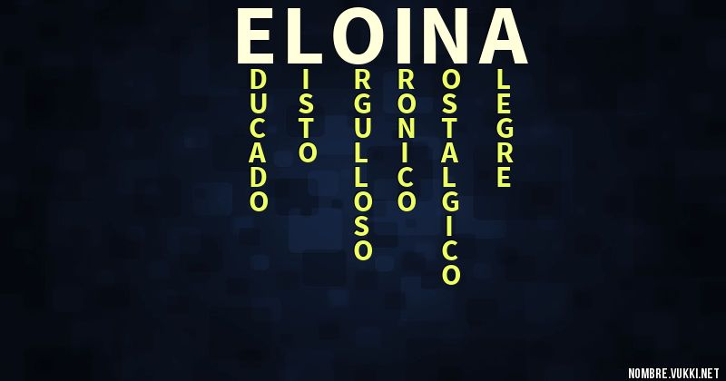 Acróstico eloina