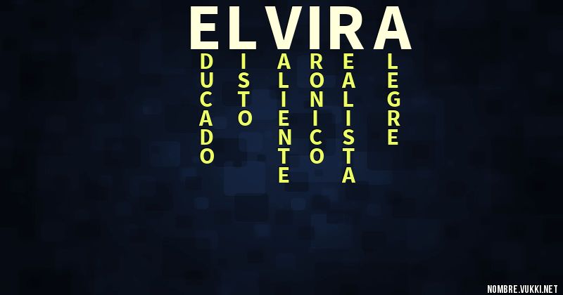 Acróstico elvira