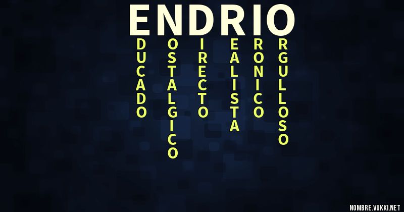 Acróstico endrio