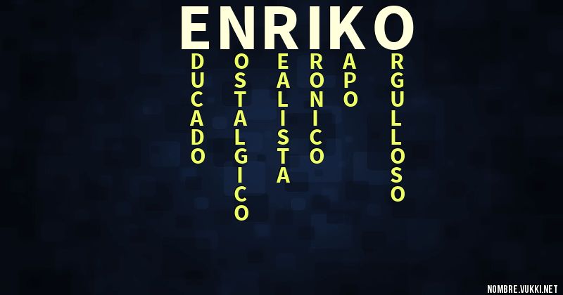 Acróstico enriko