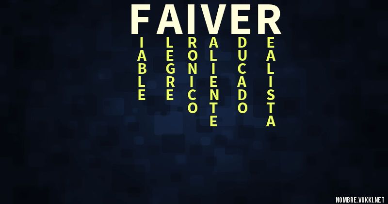 Acróstico faiver