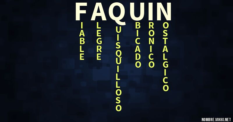 Acróstico faquin