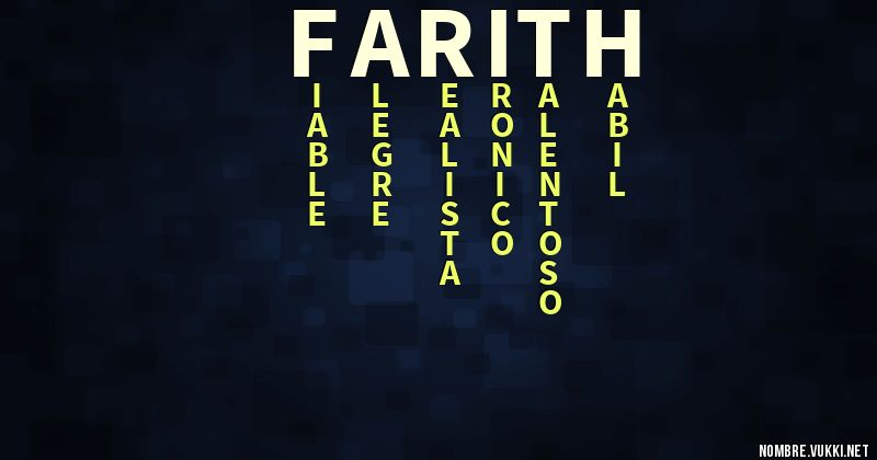 Acróstico farith