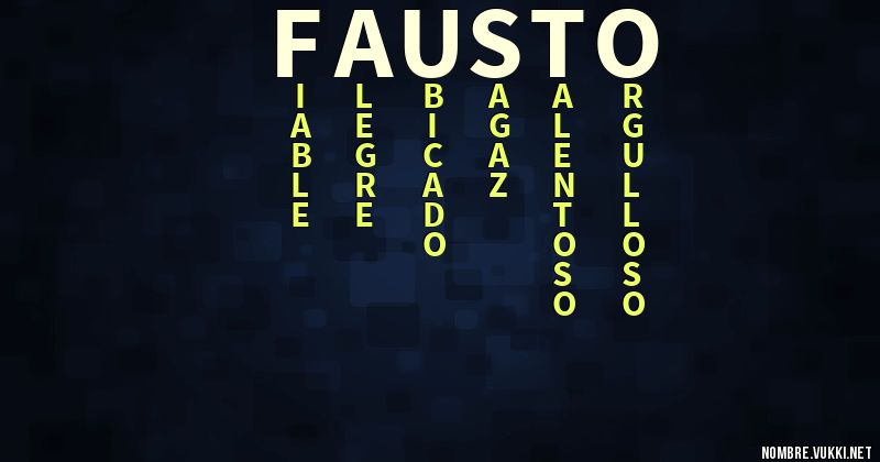 Acróstico fausto