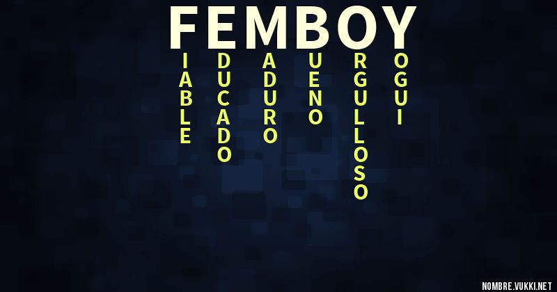 Acróstico femboy