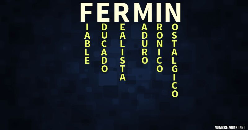 Acróstico fermín