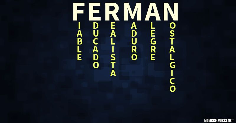 Acróstico ferman