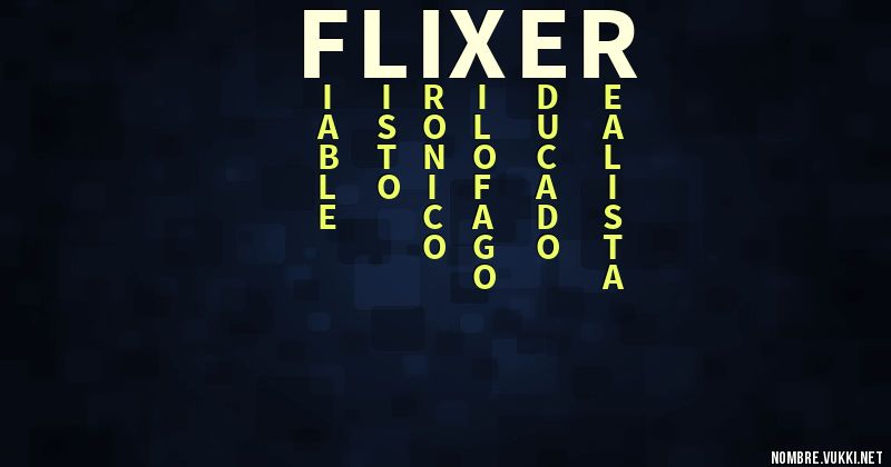 Acróstico flixer