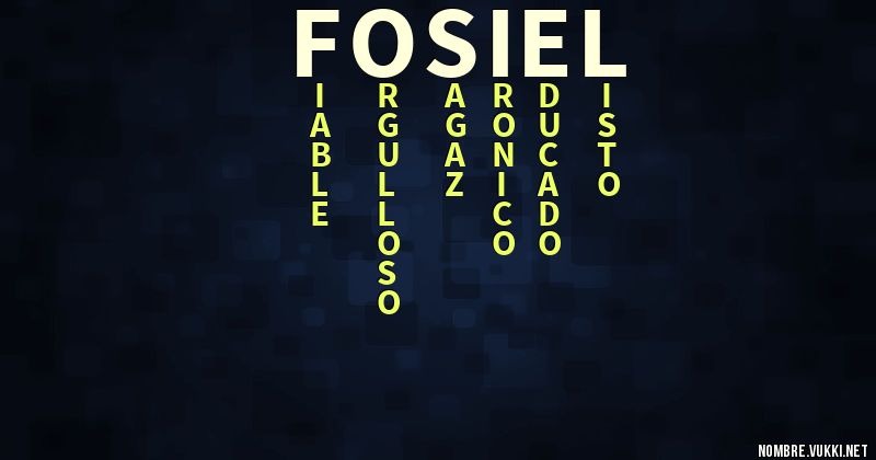 Acróstico fosiel