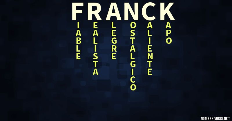 Acróstico franck