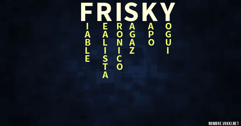 Acróstico frisky