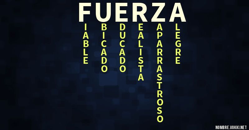 Acróstico fuerza