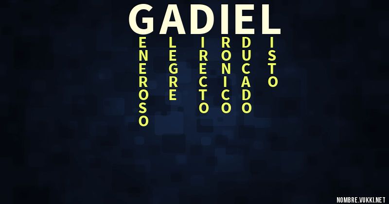 Acróstico gadiel