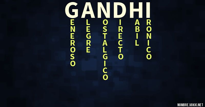 Acróstico gandhi