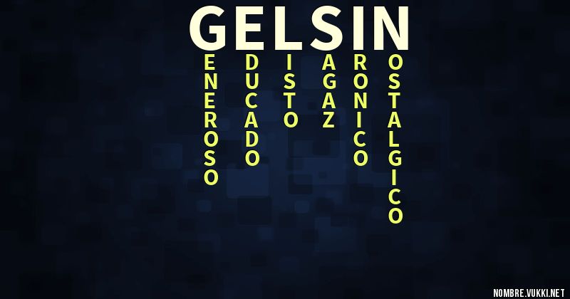 Acróstico gelsin