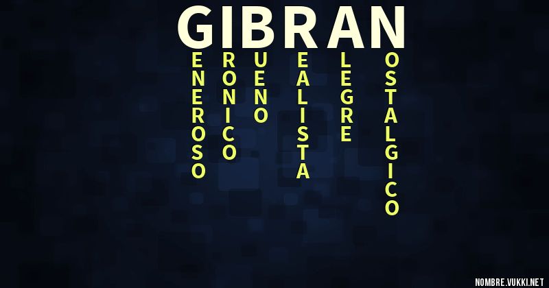 Acróstico gibrán