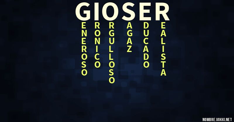 Acróstico gioser