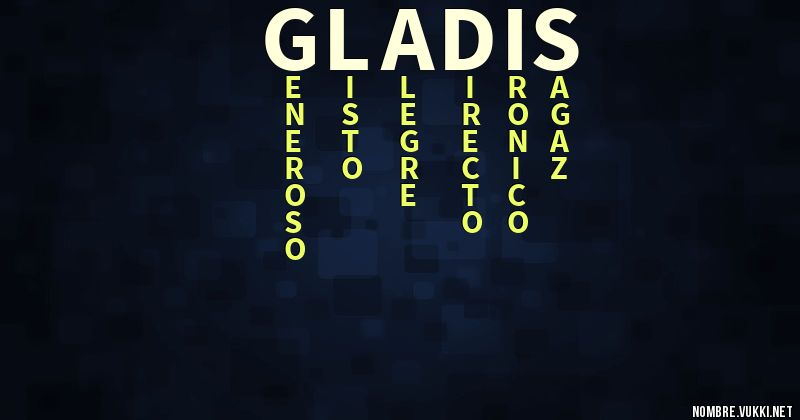 Acróstico gladis