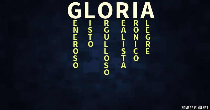 Acróstico gloria