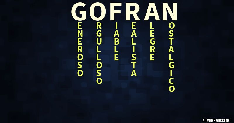 Acróstico gofran