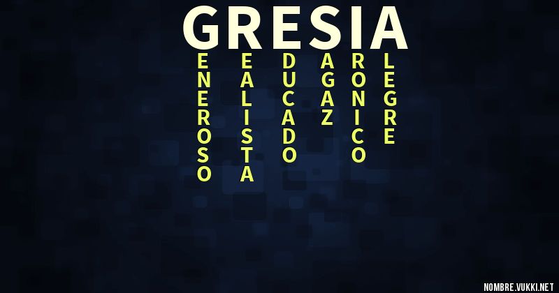 Acróstico gresia