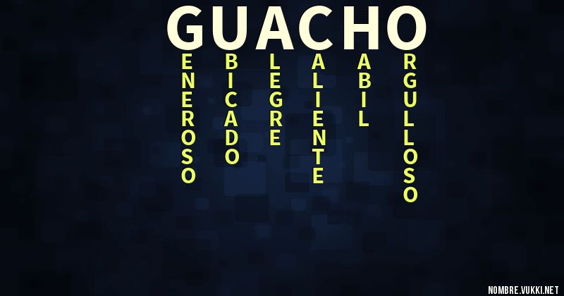 Acróstico guacho