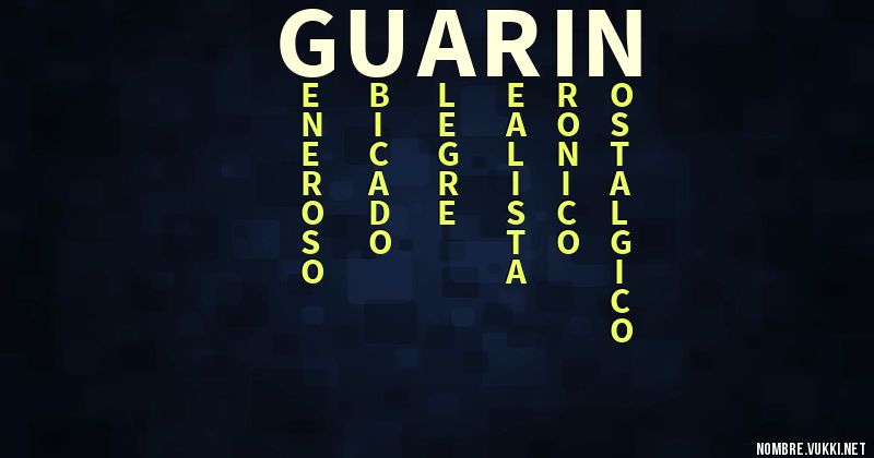 Acróstico guarin
