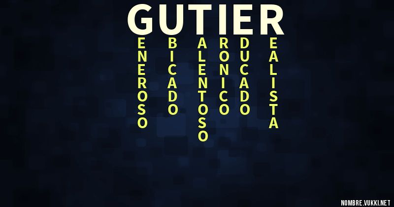 Acróstico gutier