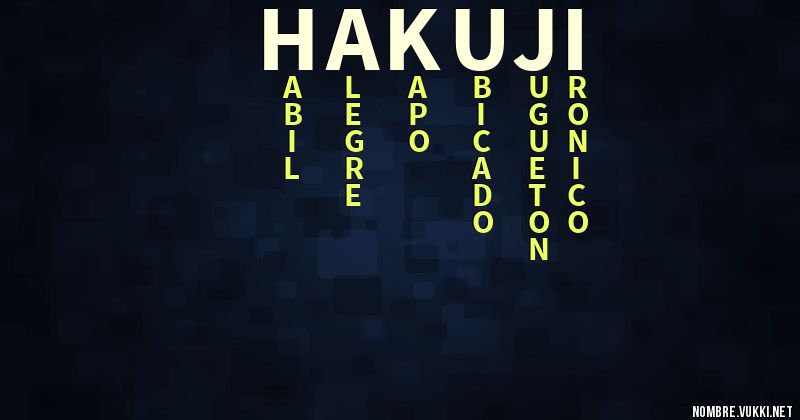 Acróstico hakuji