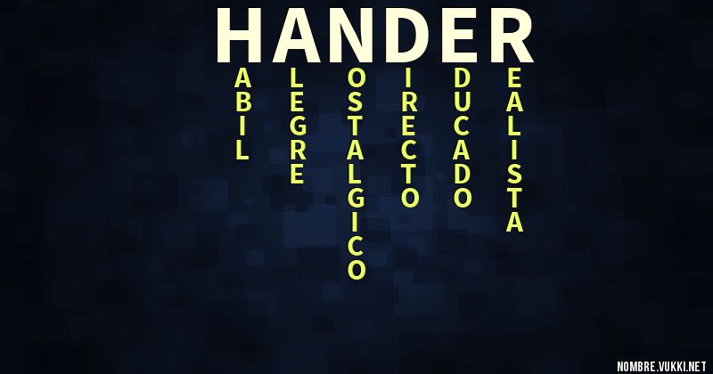 Acróstico hander