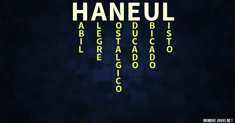 Acróstico haneul